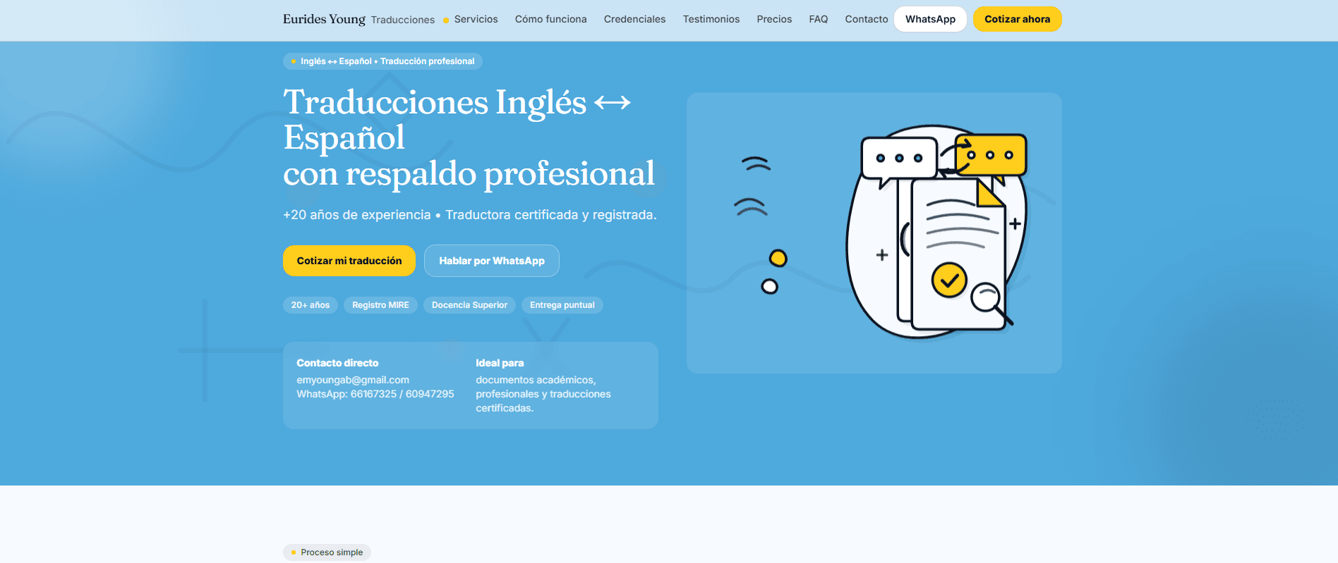 Una presencia más seria, clara y lista para convertir.